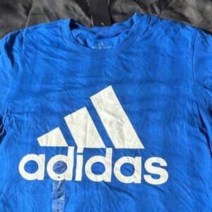 Adidas Royal Blue Tee with White Logo